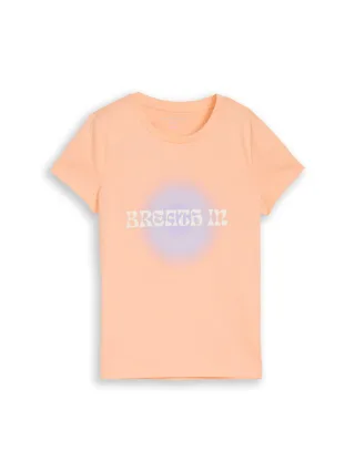 tom tailor kids - T-Shirt mit Print peach bloom - Gr. - 140