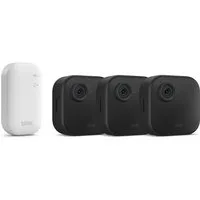 blink Überwachungskamera Kamera Outdoor 4 Sicherheitskamera 3-Kamera-System (Innenbereich, Außenbereich, 3-tlg)