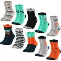 OCCULTO Freizeitsocken Jungen & Mädchen Motiv Socken 10er Pack (Modell: Fantasia) (10-Paar)
