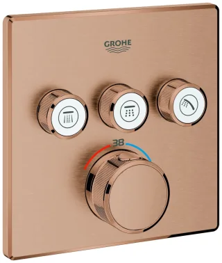 GROHE Thermostat Grohtherm SmartControl 29126 eckig FMS 3 ASV warm sunset geb., 29126DL0 29126DL0