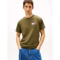 Tommy Jeans T-Shirt TJM SLIM FIT ESSENTIAL FLAG mit Rundhalsausschnitt