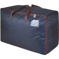 TUWENA Aufbewahrungstasche 100L Wasserdicht Langlebige Umzugstaschen mit Handgriff, Faltbare Unterbett Aufbewahrungsbox für sperrige Bettdecken, Decken