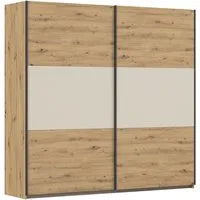 rauch Schwebetürenschrank Kleiderschrank Schrank Garderobe Garderobenschrank Wäscheschrank NEO (3 verschiedene Ausstattungen BASIC/CLASSIC/PREMIUM (inkl. SOFT-CLOSE) mit großzügigem Stauraum und vielfältigen Farbkombinationen