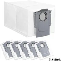 VERCO Staubsaugerbeutel Staubbeutel für Roborock S8 / S8 Plus, passend für Für Roborock, 5 St., Ersatz Staub Beutel für die Absaug Basis Station