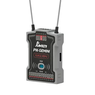 Jumper P16 ELRS 2.4GHz 16CH PWM Gemini Receiver with Dual Antenna for RC Airplane Fixed-Wing