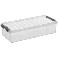 Sunware Aufbewahrungsbox Box Q-line transp./metallf. 6,5 Ltr.