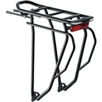 racktime Fahrrad-Gepäckträger Racktime Gleam IT 2.0 Tour Gepäckträger mit Standlicht Schwarz - Stabi