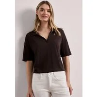 STREET ONE Poloshirt im soften Baumwoll-Mix