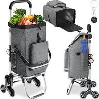 tectake Einkaufstrolley Shopper, 3-in-1, Nutzung auch als Umhängetasche und Sackkarre, 56 l