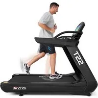 AsVIVA Laufband T22 Pro-Studio, 9 PS Motor, 21 % Steigung, 23,5" Touchscreen & Wi-Fi