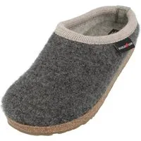 Haflinger Grizzly Panda Wollclog aus reinem Wollwalkstoff Unisex Hausschuh