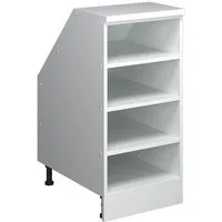 Vicco Unterschrank R-Line, Weiß/Weiß, 40 cm mit 4 Fächern, Schrankkorpus 60 cm Tiefe (1-St)