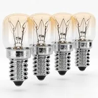 greate. Spezialleuchtmittel Backofenlampe E14 15W - 4er Pack, Backofen, Salzlampe, Mikrowelle, 4 St.