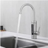 HOMELIVE Küchenarmatur mit durchlauferhitzer,Spültischarmatur küche,küchenarmatur edelstahl Elektrische Durchlauferhitzer,Smart Heater Wasserhahn 360° drehbar