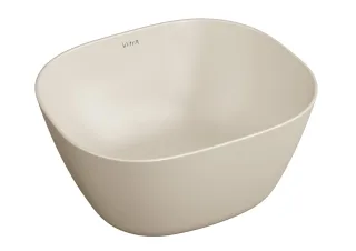VitrA Plural Aufsatzschale hoch rechteckig 45 x 38 x 22 cm Sanitärkeramik Sandbeige,7811B422-0016 7811B422-0016