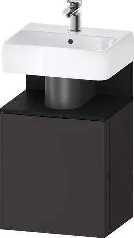 Duravit Qatego Waschtischunterbau wandhängend Graphit Supermatt 440x350x645 mm - QA4076L16800000 QA4076L16800000
