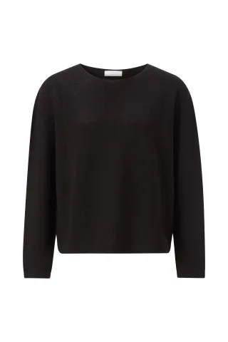 Rich & Royal - Seamless Shiny Boat Neck black - Gr. - XL