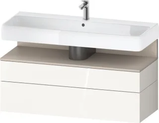 Duravit Qatego Waschtischunterbau wandhängend Weiß Hochglanz 1190x470x590 mm - QA4396091220000 QA4396091220000