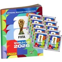 Panini Sammelkarte Fifa World Cup 2026 Sticker - WM Sammelsticker, - 1 Album + 10 Tüten