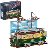 Esun Japanisches Straßenbahn-Bauset im Retro-Stil Modell - 1953 Teiliges Spielbausteine, (Set, 1953 St., Komplettset)