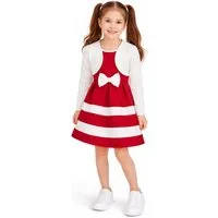 Girls Fashion A-Linien-Kleid Elegantes Mädchenkleid mit Bolero K241