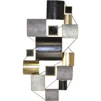 HOFMANN LIVING AND MORE Wanddekoobjekt Wanddekoration (1 St), Wandobjekt aus Metall, geometrische Formen