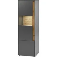 Home affaire Vitrine City/Giron, moderner Hochschrank, Glasvitrine zeitlos, modern, ausreichend Stauraum, vielseitig einsetzbar