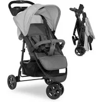 Hauck Kinder-Buggy Citi Neo 3 - Grey, Dreirad Sportwagen einhändig faltbar nur 7,5 kg mit Liegeposition