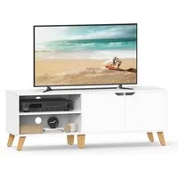VASAGLE Lowboard TV-Schrank, mit 2 Türen, verstellbare Ablagen, für Fernseher bis zu 60 Zoll
