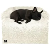 Bluzelle Tierbett Hundebett Sofa Schutz Auflage für grosse Hunde / - L, Plüsch Kunstfell / Bezug Abnehmbar & Waschbar, Wasserdichte Hundematte Couch Möbel Cover Schutzdecke Hundedecke