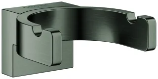 GROHE Bademantelhaken Selection 41049 doppelt hard graphite gebürstet, 41049AL0 41049AL0