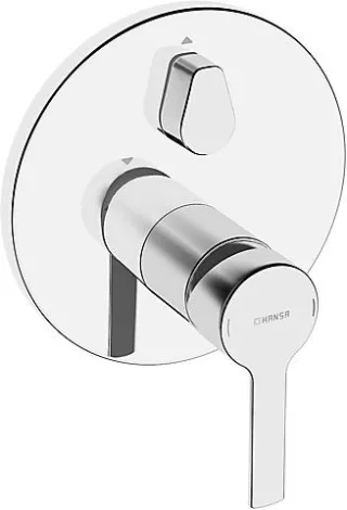 Hansa Funktionseinh. mit Dekorset Wannenbatterie Hansaronda 3.5 8384 chrom, 83843573 83843573