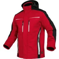 Leibwächter Winterjacke Flex-Line Herren Winter Softshelljacke mit Rückenisolierung (Winterjacke mit Reflektoren, Softshelljacke mit abnehmbarer Kapuze) atmungsaktiv 3000 g/m²/24 h, wasserdicht 8000 mm