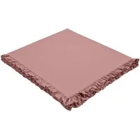 OTTO home Tagesdecke Violetta, leichter Überwurf mit Rüschen, ohne Füllung, mit Volants, 100% Baumwolle, auch als Tischdecke verwendbar