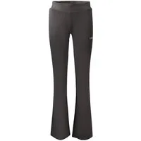 GUESS JEANS 5-Pocket-Hose Damen Leggings Schwarz: Elastische Taille mit Weitem Bein & Applikatio