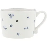 Bastion Collections Tasse Blue Daisies blau/weiß aus keramik