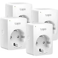 tp-link Tapo P100 Mini Smart WLAN Steckdose Smart-Home-Zubehör, 4er Pack, Fernzugriff, kein Hub notwendig