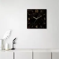 OTTO home Wanduhr Marmor (wahlweise mit Quarz- oder Funkuhrwerk, lautlos ohne Tickgeräusche)
