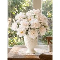 Kunstblumenstrauß Kunstblumen Set künstlicher Strauß realistische Blumen Deko, Fanci Home, - Tischdeko Wohnzimmer modern