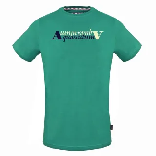 Aquascutum Reflexion Logo Grünes T-Shirt