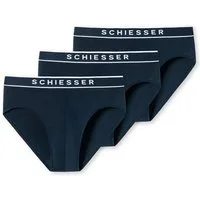 Schiesser Rioslip 95/5 (3er-Pack) mit sportlichem Webgummibund mit kontraststarken SCHIESSER-Logo