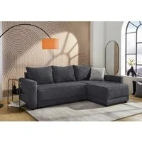 Jockenhöfer Gruppe Ecksofa Venezia L-Form, B: 234 cm, mit Bettfunktion, Bettkasten & Zierkissen