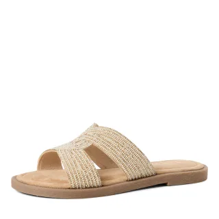 Tamaris - Da.-Pantolette sand glam - Gr. - 39