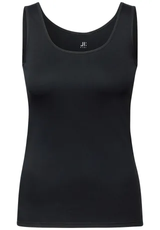 CECIL - Basic Top aus reiner Baumwolle Black - Gr. - XXL