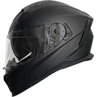 RALLOX Helmets Motorradhelm Integralhelm 69 Helm Rollerhelm Motorradhelm matt schwarz Größe S