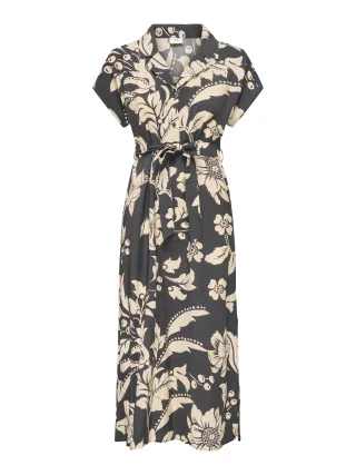 JDY - JDYTROYA LIFE S/S MIDI DRESS WVN DIA - Gr. - S