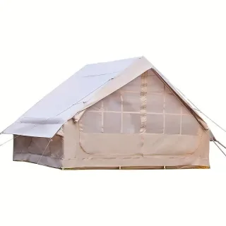 [EU Direct] 4-6 People Inflatable Camping Tent With Pump, Easy Setup Waterproof Windproof, 6m² Outdoor Self-Supporting B