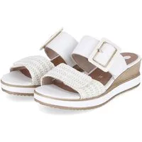 Remonte Remonte D6463-80 Damen Leder & Textil white Pantolette