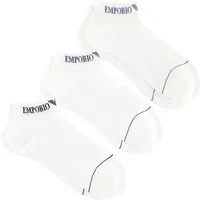 Emporio Armani Sneakersocken 3er Pack Sneakersocken (3-Paar) mit Markenschriftzug