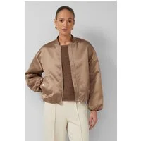 s.Oliver Funktionsjacke Outdoor-Jacke Gefütterter Blouson aus Satin mit Gummizug und Pattentaschen